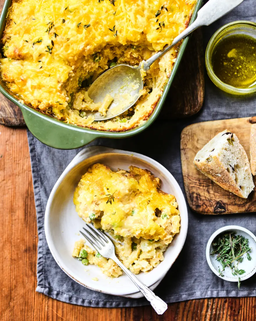 macaroni cheese and cauliflower bake high protein